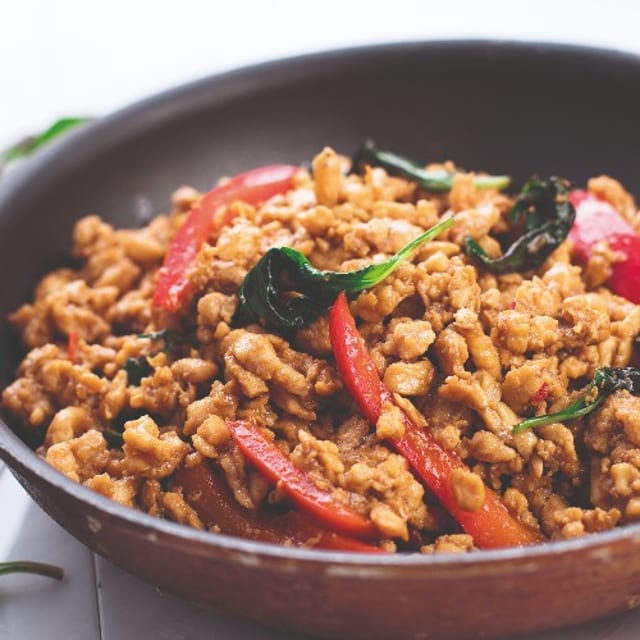 Spicy Thai Basil Stir-Fry.