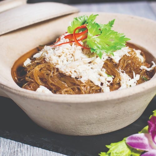 Clay Pot Crab With Glass Noodle.