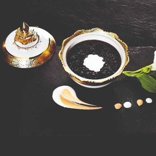 Black Sticky Rice Pudding.
