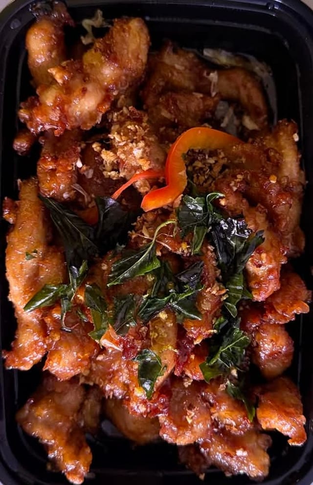 Crispy Garlic Chk.
